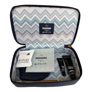 DELTA MISSONI Newest Business Delta One Class amenity kit Dark Blue
